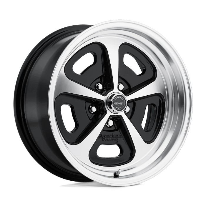 wlp-VN50179034500 American Racing Vintage 500 Mono Cast 17X9 ET0 5x120.7 72.60 Gloss Black Machined