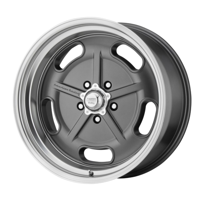 wlp-VN51128050400 American Racing Vintage Salt Flat 20X8 ET0 5x127 78.30 Mag Gray W/ Diamond Cut Lip