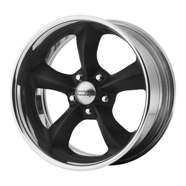 wlp-VNB425222XX American Racing Vintage Torq Thrust Sl 22X12 ETXX BLANK 72.60 Hot Rod Black W/ Pol Lip