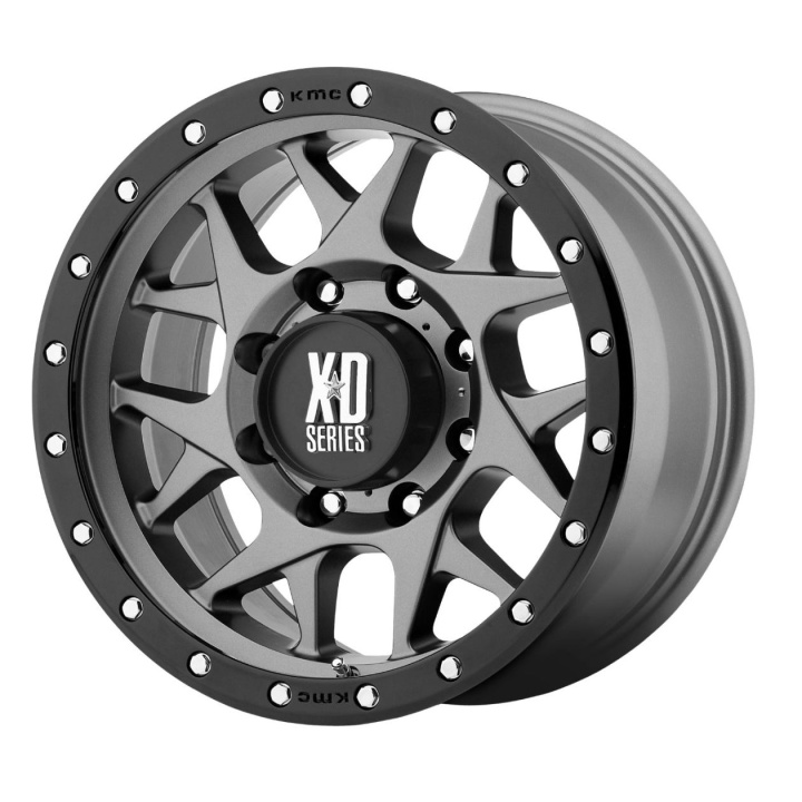 wlp-XD12768068400 XD Series Bully 16X8 ET0 6X139.7 106.25 Matte Gray W/ Black Ring