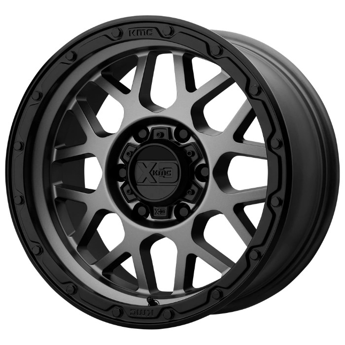 wlp-XD13529064418 XD Series Grenade Or 20X9 ET18 6X114.3 66.10 Matte Gray W/ Matte Black Lip