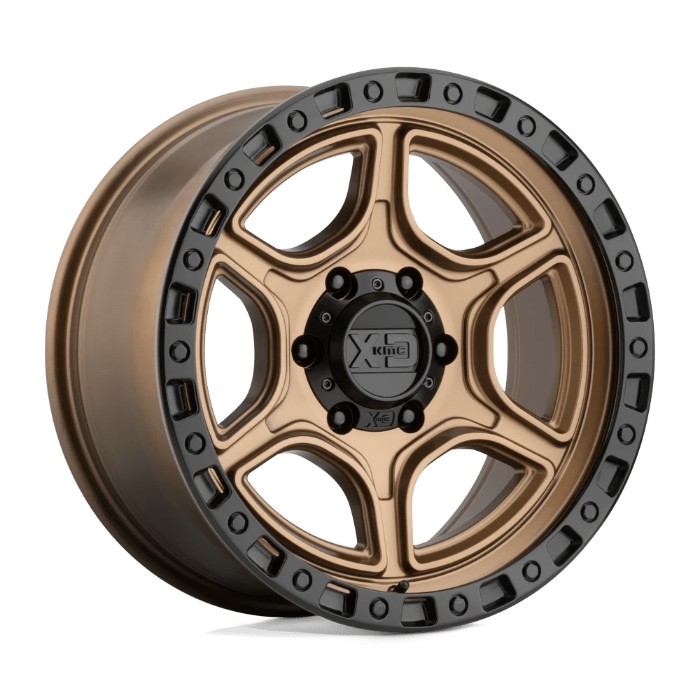 wlp-XD13978568618 XD Series Portal 17X8.5 ET18 6X139.7 106.25 Satin Bronze W/ Satin Black Lip