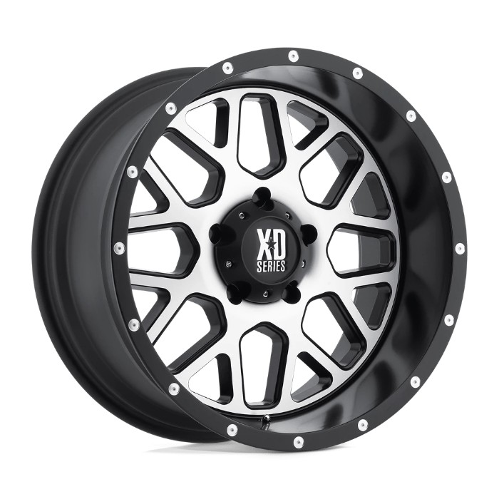 wlp-XD82021050524N XD Series Grenade 20X10 ET-24 5x127 78.30 Satin Black W/ Machined Face