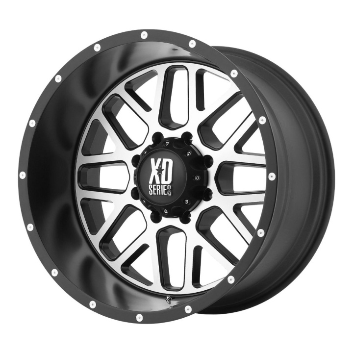 wlp-XD82021068524N XD Series Grenade 20X10 ET-24 6X139.7 106.25 Satin Black W/ Machined Face