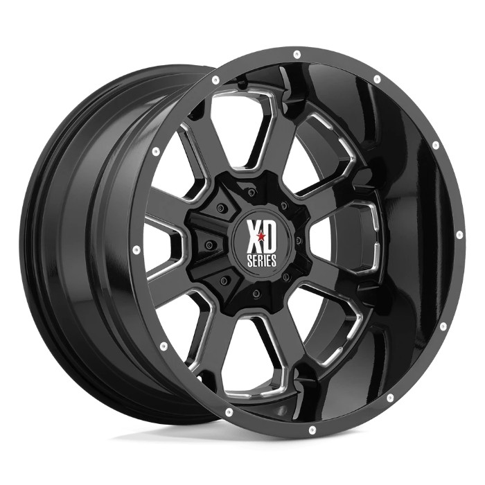 wlp-XD82521035324N XD Series Buck 25 20X10 ET-24 5x127/139.7 78.30 Gloss Black Milled