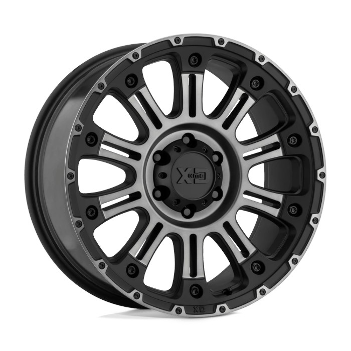 wlp-XD82921080424N XD Series Hoss Ii 20X10 ET-24 8X165.1 125.50 Satin Black Mach W/ Gray Tint