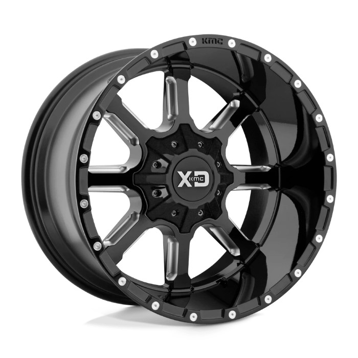 wlp-XD83821035318N XD Series Mammoth 20X10 ET-18 5x127/139.7 78.30 Gloss Black Milled