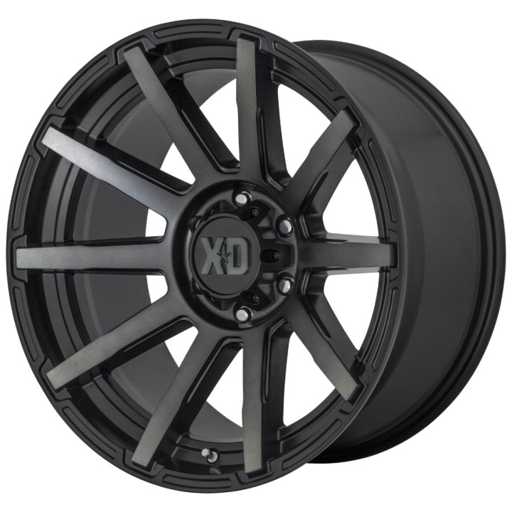 wlp-XD84721050418N XD Series Outbreak 20X10 ET-18 5x127 71.50 Satin Black W/ Gray Tint