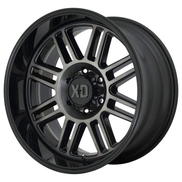 wlp-XD85022050418N XD Series Cage 22X10 ET-18 5x127 71.50 Gloss Black W/ Gray Tint