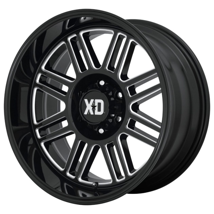 wlp-XD85022068318N XD Series Cage 22X10 ET-18 6X139.7 106.25 Gloss Black Milled