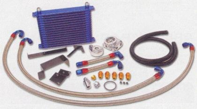 Nissan Skyline RB25 OljekylarKit Med Filter Relocation Kit 13-Raders GReddy