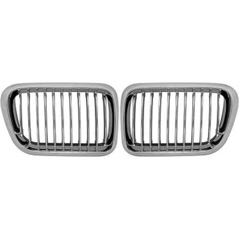 BMW 3-Serie E36 96-99 Enkelribbad Krom Sportgrill DIEDERICHS