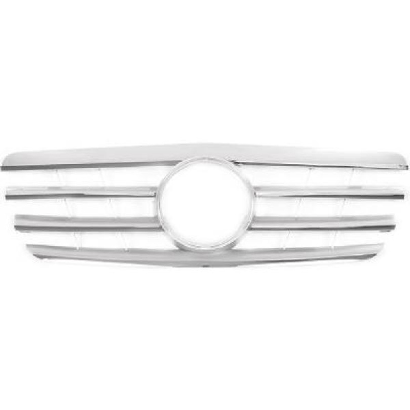 MERCEDES E-Class W210 00-02 Ribbad Silver/Krom Sportgrill AMG Sport-Look DIEDERICHS