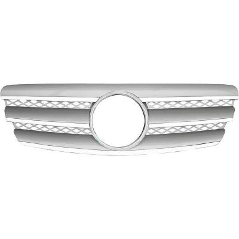 MERCEDES E-Class W211 02-06 Ribbad Silver/Krom Sportgrill CL-Look DIEDERICHS