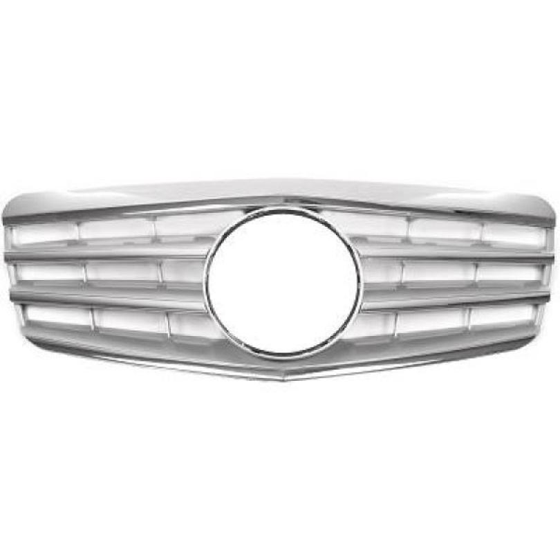 MERCEDES E-Class W211 06-09 Ribbad Krom/Silver Sportgrill CL-Look DIEDERICHS