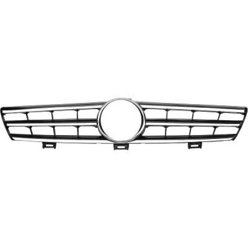 MERCEDES CLS-Class C219 04-08 Ribbad Svart/Krom Sportgrill AMG Sport-Look DIEDERICHS