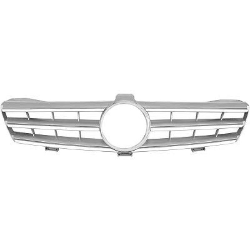 MERCEDES CLS-Class C219 04-08 Ribbad Silver/Krom Sportgrill AMG Sport-Look DIEDERICHS