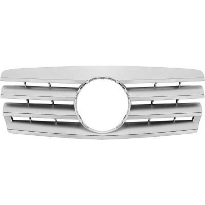 MERCEDES C-Class W202 93-00 Ribbad Silver/Krom Sportgrill AMG Sport-Look DIEDERICHS