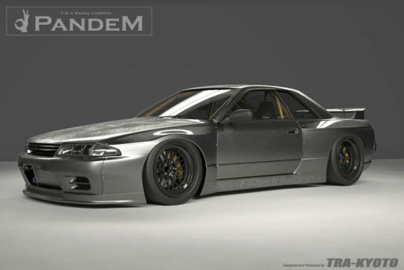 Nissan Skyline GT-R 89-94 Pandem Widebody Aero Kit Utan Vinge TRA-KYOTO