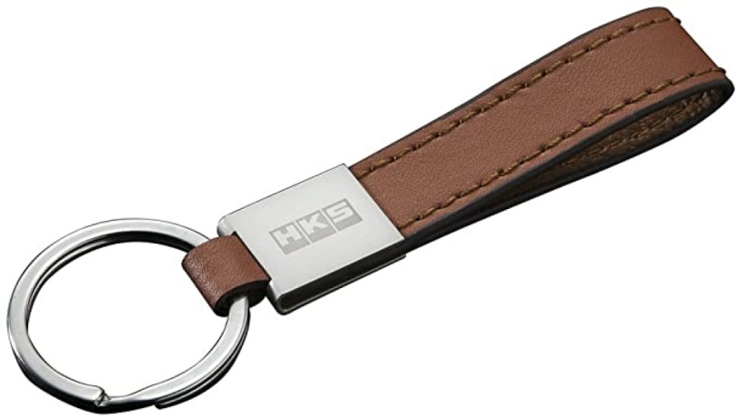 HKS Leather Keyring CAMEL