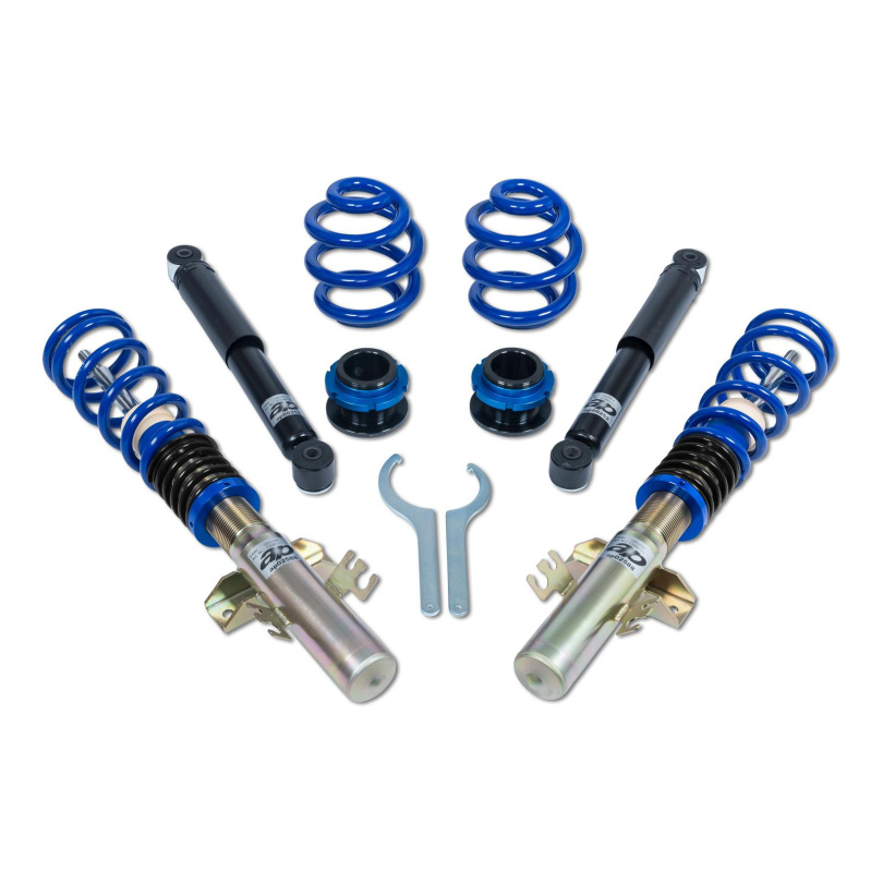 Volkswagen T5, T6, Multivan, Transporter 7HC,7HCA,7HM,7HMA,7HK,7J0,7HKX0 2WD/4WD (Klamma) Höjdjusterbara Coilovers AP Suspension