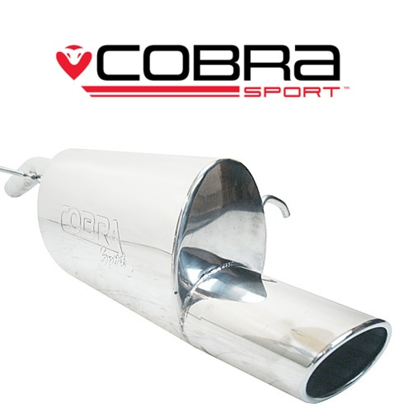 Opel Corsa D (06-13) 1.2 & 1.4L Bensin 07-14 Bakre Ljuddämpare Cobra Sport