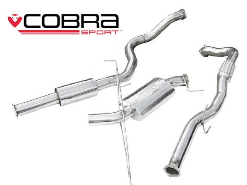 Opel Corsa D VXR 07-09 Turboback-sportavgassystem (Med De-Cat & Ljuddämpare) Cobra Sport