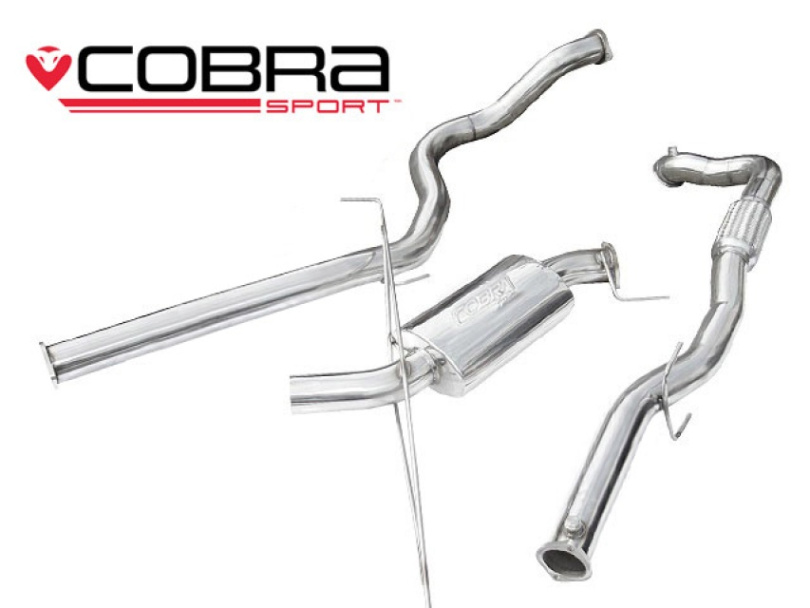 Opel Corsa D VXR 07-09 Turboback-sportavgassystem (Med De-Cat & Ej Ljuddämpat) Cobra Sport