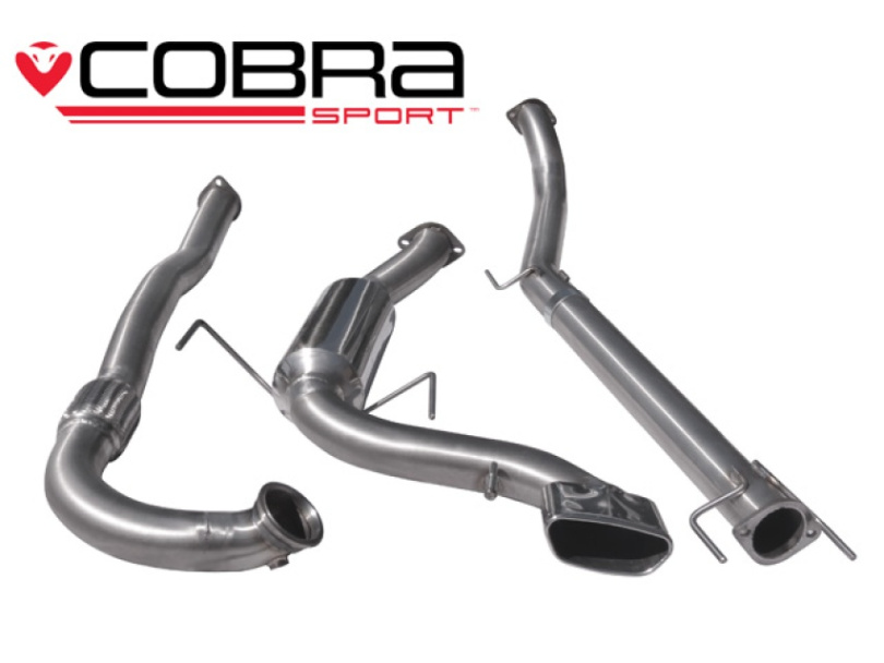 Opel Astra H VXR 05-11 Turboback-sportavgassystem (Med De-Cat & Ej Ljuddämpat) Cobra Sport