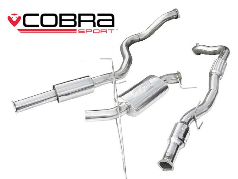 Opel Corsa D VXR 10-14 Turboback-sportavgassystem (Med Sportkatalysator & Ljuddämpare) Cobra Sport