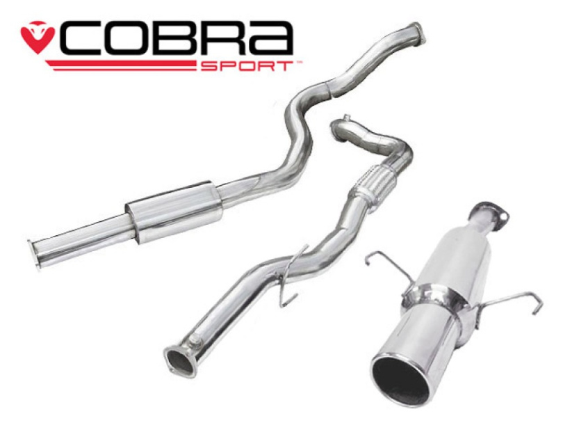 Opel Corsa D SRI 10-14 Turboback-sportavgassystem (Med De-Cat & Ljuddämpare) Cobra Sport