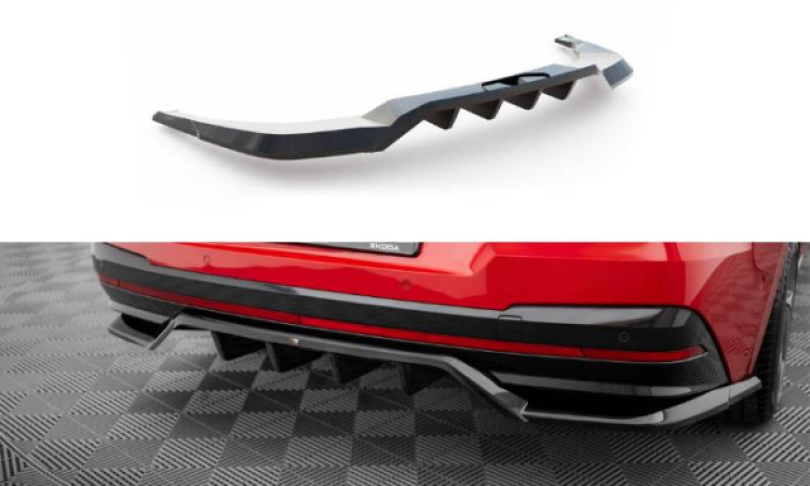 Skoda Enyaq Coupe iV RS 2022+ Bakre Splitter (Med Splitters) V.1 Maxton Design