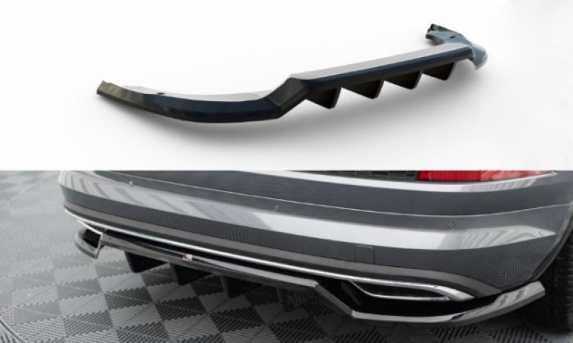 Skoda Kodiaq Sportline Mk1 Facelift 2021-2023 Diffuser (Med Splitters) V.1 Maxton Design
