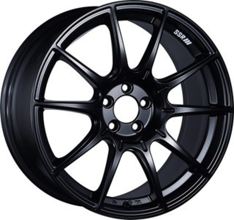 SSR GTX01, 17×10.0, 5x114.3, 15, φ73×H23.5, FLAT BLACK Fälg