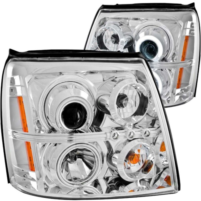 Cadillac Escalade ESV 2003-2006 Projector Strålkastare Med Halo Krom (SMD LED) (HID Kompatibel) ANZO