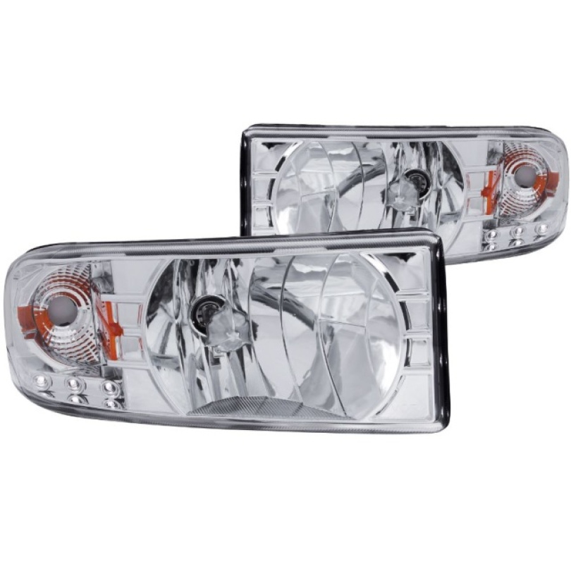 Dodge RAM 1994-2001 Crystal Strålkastare Krom Med LED ANZO