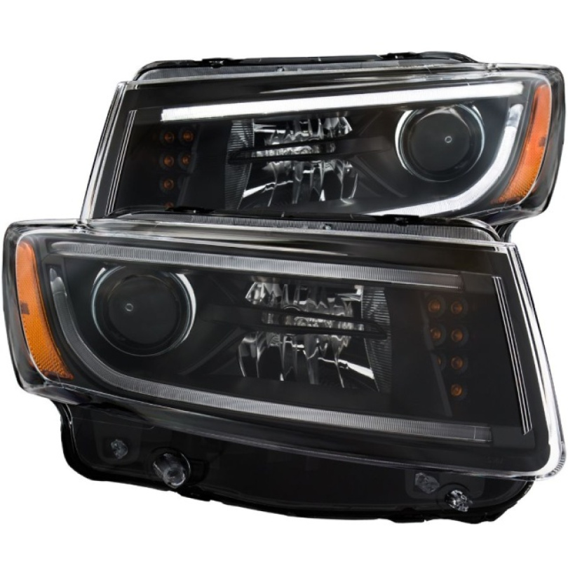 JEEP Grand Cherokee 2014-2015 Projector Strålkastare (Plank Style Design) Svart ANZO