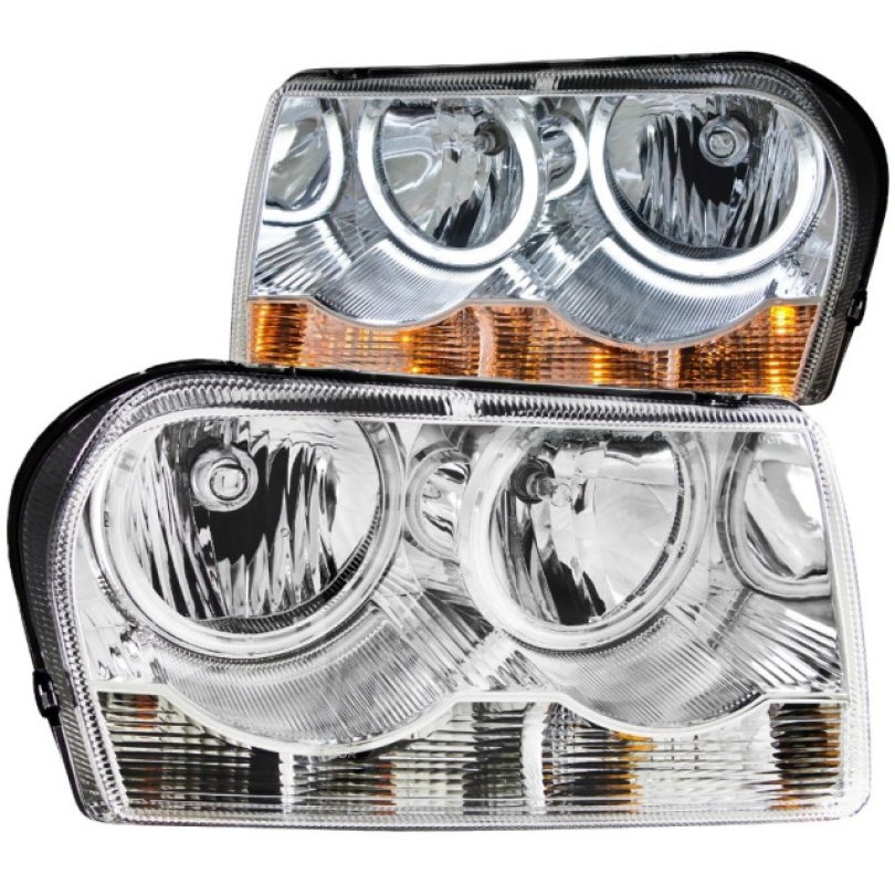 CHRYSLER 300 2005-2010 Crystal Strålkastare Med Halo Krom (SMD LED) ANZO