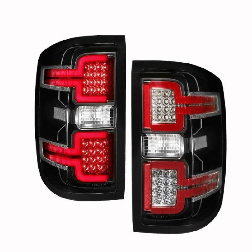 Chevrolet Silverado 1500 2014-2018 LED Baklampor Svarta(Sekventiell) ANZO