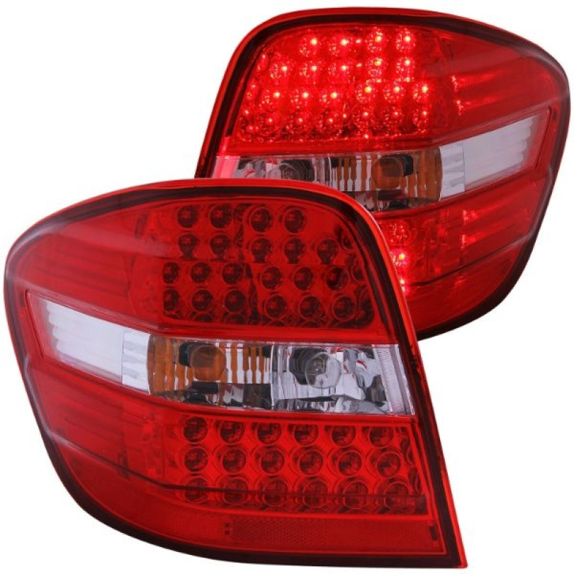 Mercedes Benz M Class W164 2006-2007 LED Baklampor Röda/Klara ANZO