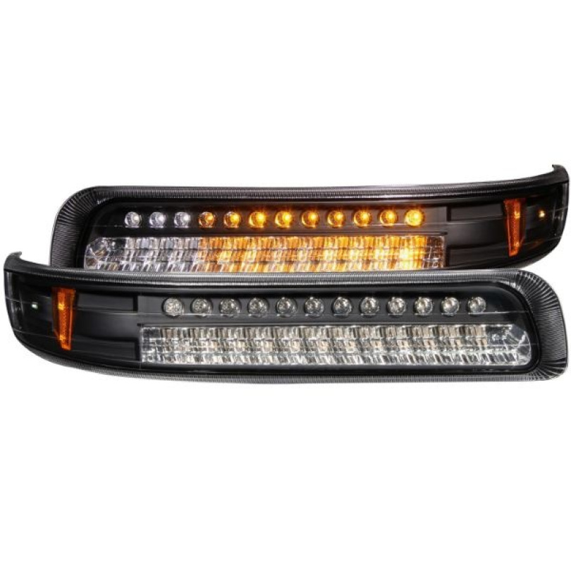 Chevrolet Silverado 1500 (EJ GMC / NOT GMC) 1999-2002 LED Parkeringsljus Svart / Orange Reflektor ANZO