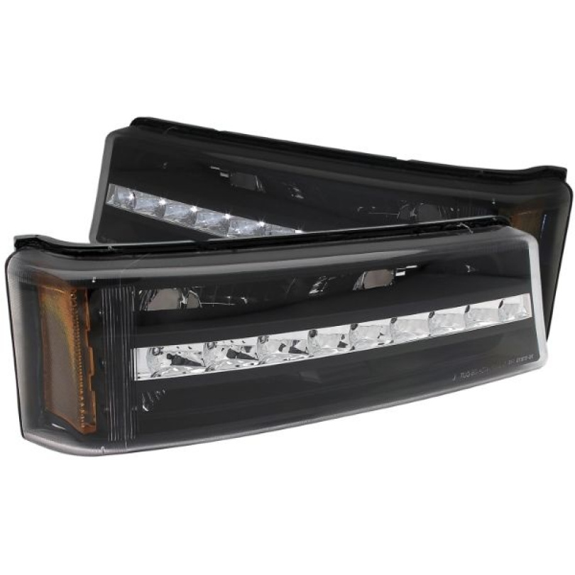 Chevrolet Silverado 2500 2003-2006 LED Parkeringsljus Svart / Orange Reflektor ANZO