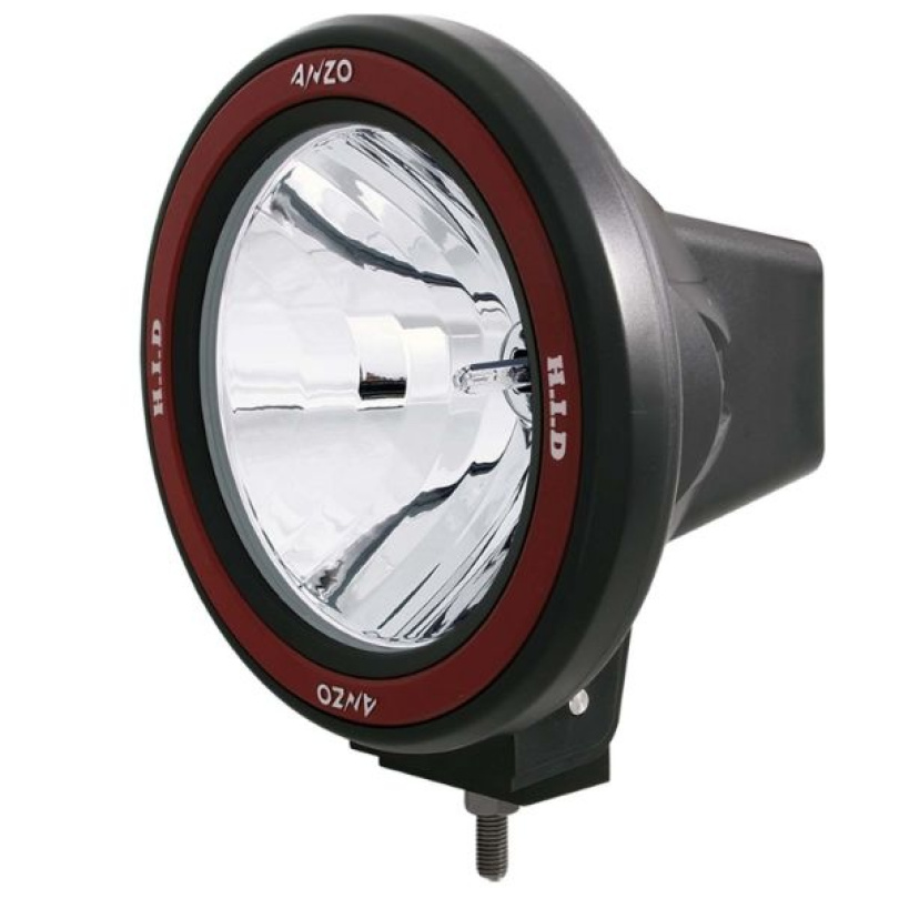 Universal 50 Watt 7'' HID Off Road Dimljus Med AnzoUSA Röd bezel ANZO