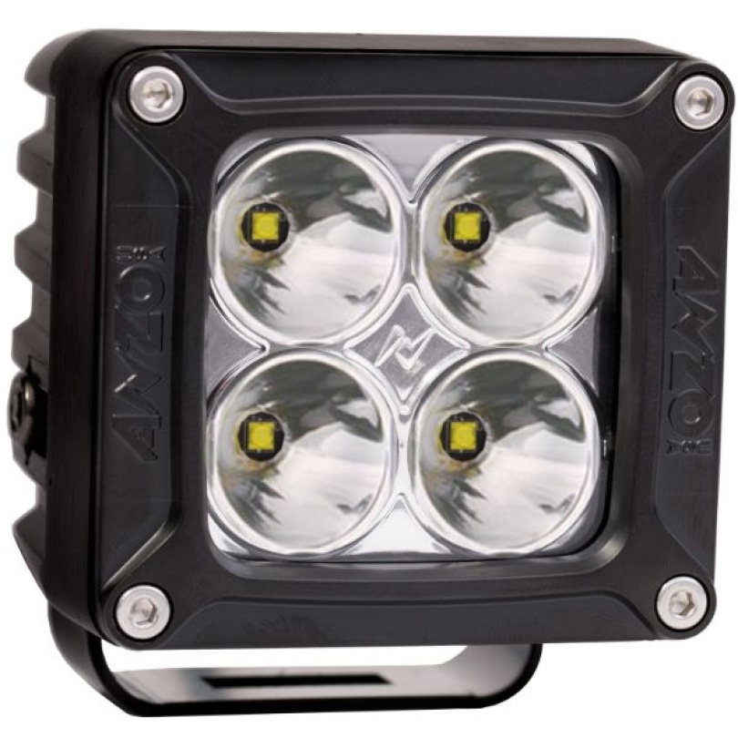 Universal 3''x 3'' High Power LED Off Road Spot Light Med Kabelhärva ANZO