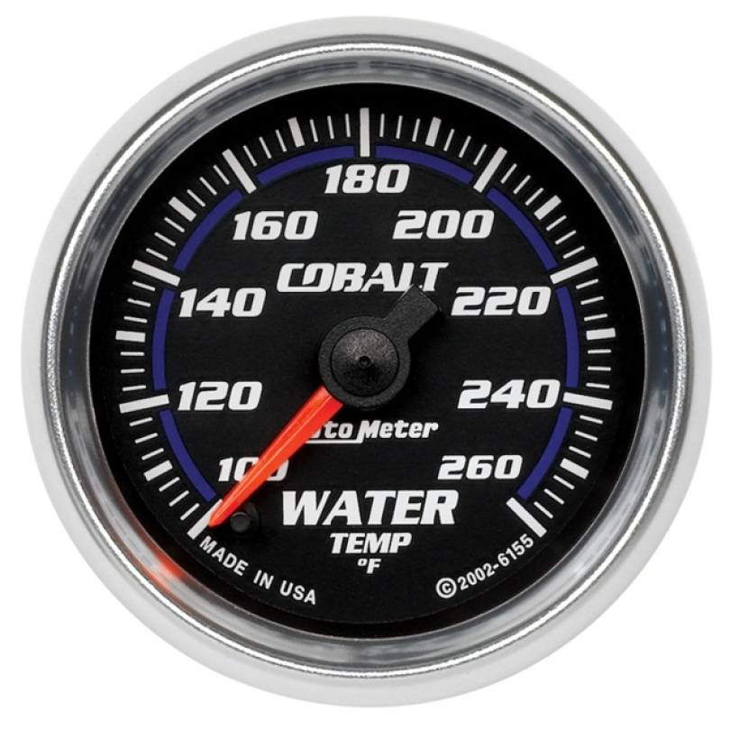 Vattentempmätare 52mm 100-260ºF (Digital Stepper-motor) COBALT