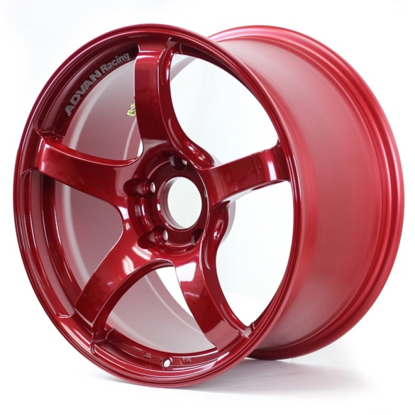 Advan TC4 18x8,5 +45 5-112 Candy Racing Red Fälg & Ring