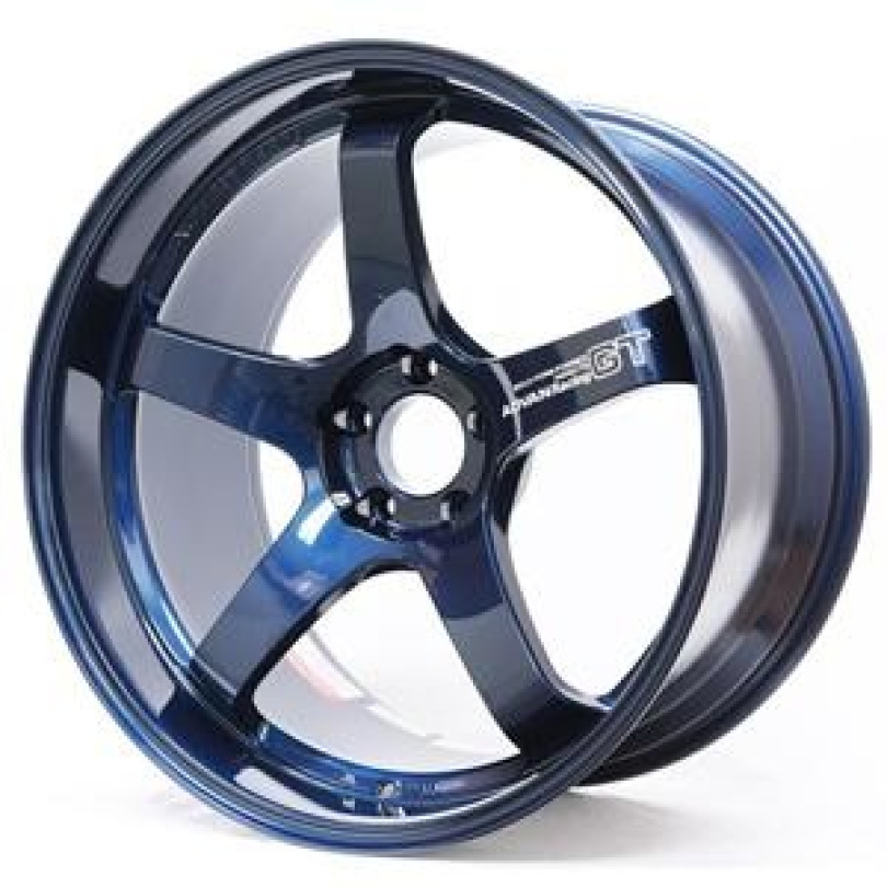 Advan GT Premium Version 20x9,5 +28 5-114,3 Racing Titan Blå Fälg