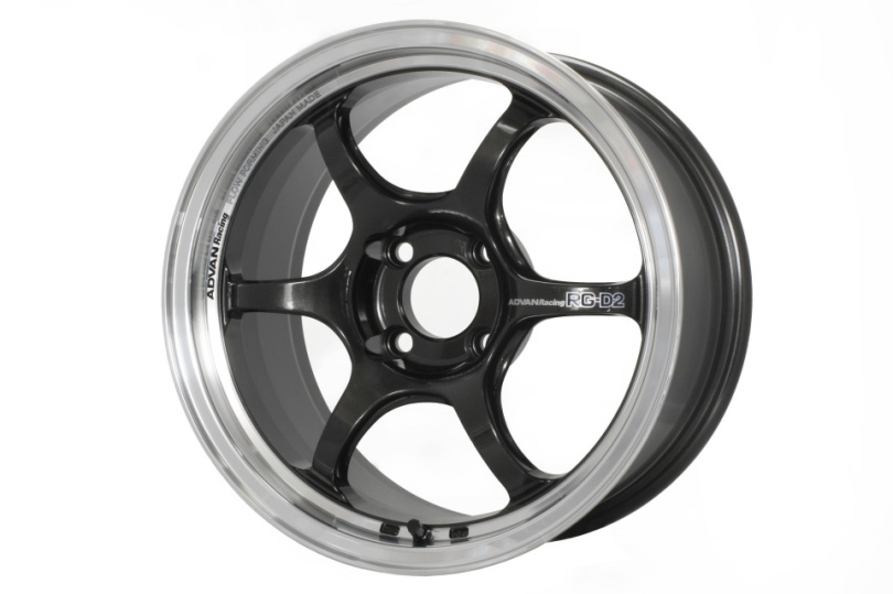 Advan RG-D2 15x8,0 +28 4-100 Machining & Svart Gunmetallic Fälg