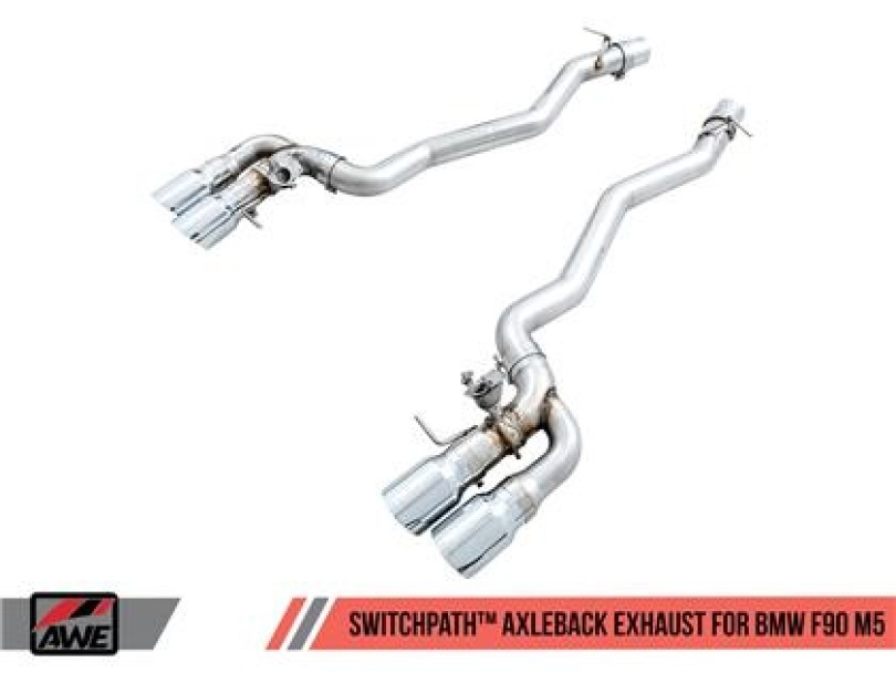 BMW M5 F90 18-19 SwitchPath Axle-Back Avgassystem AWE Tuning