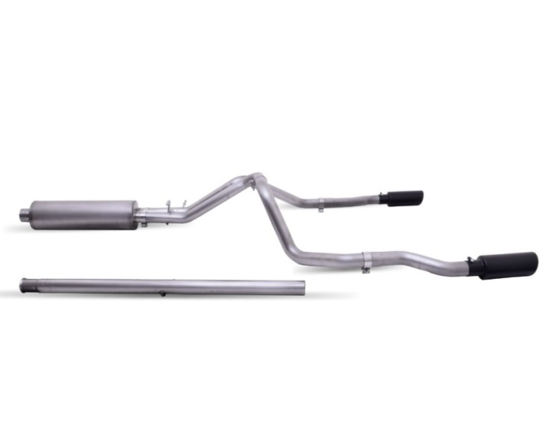 Silverado 1500 / Sierra 1500 ''Factory Dual Exhaust 6.2L 19-20 Rostfritt Black Elite Cat-Back Avgassystem Gibson